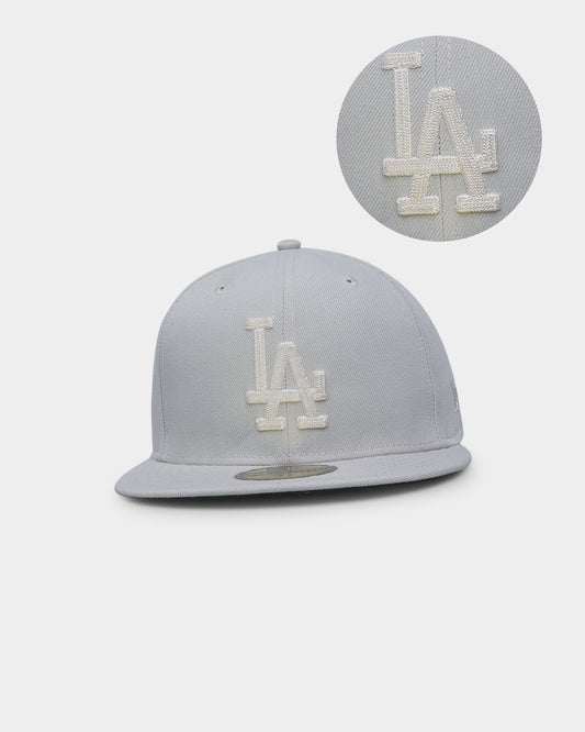 New Era Los Angeles Dodgers 'Chain Stitch' 59FIFTY Fitted Stone