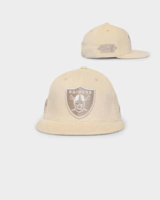 New Era Oakland Raiders 'Classic Corduroy' 59FIFTY Fitted Chrome
