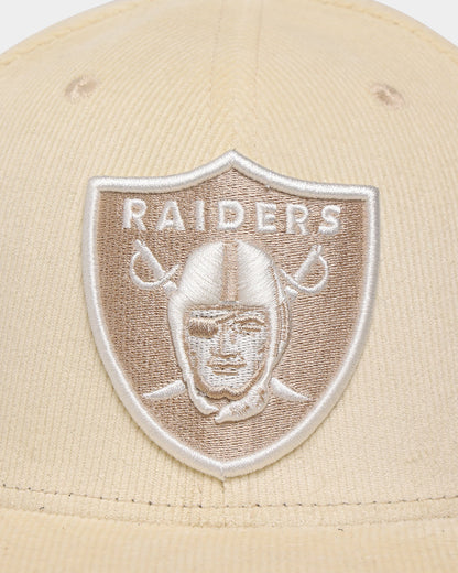 New Era Oakland Raiders 'Classic Corduroy' 59FIFTY Fitted Chrome