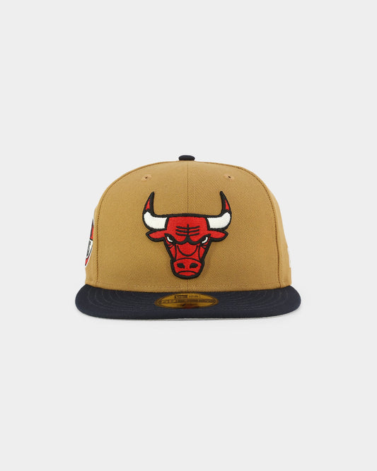 New Era Chicago Bulls 'Midnight Harvest 2-Tone' 59FIFTY Fitted Wheat/Navy