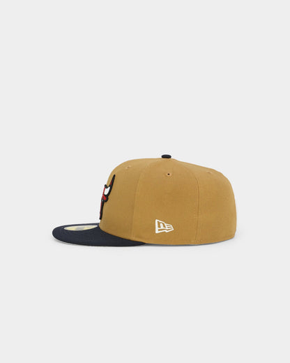 New Era Chicago Bulls 'Midnight Harvest 2-Tone' 59FIFTY Fitted Wheat/Navy