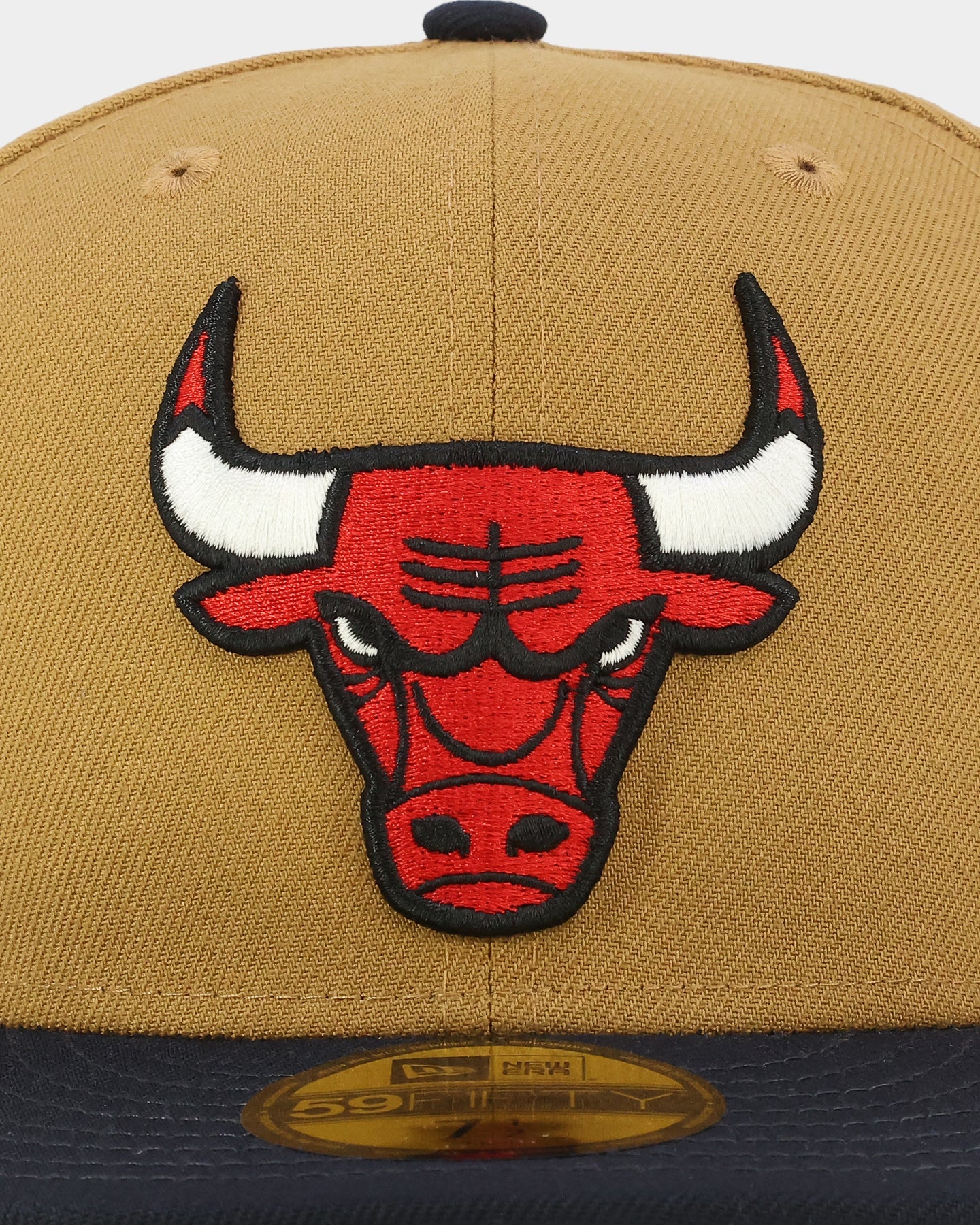 New Era Chicago Bulls 'Midnight Harvest 2-Tone' 59FIFTY Fitted Wheat/Navy