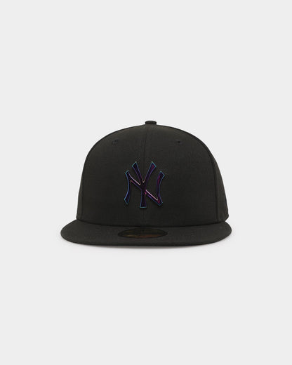 New Era New York Yankees 'Metal Badge' 59FIFTY Fitted Black/Iridescent