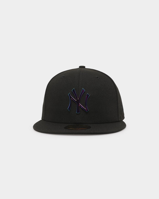New Era New York Yankees 'Metal Badge' 59FIFTY Fitted Black/Iridescent