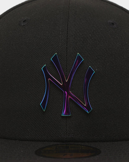 New Era New York Yankees 'Metal Badge' 59FIFTY Fitted Black/Iridescent