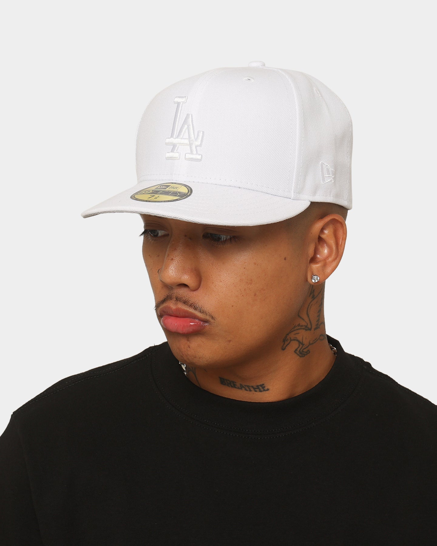 New Era Los Angeles Dodgers 'White On White' 59FIFTY Fitted White/White