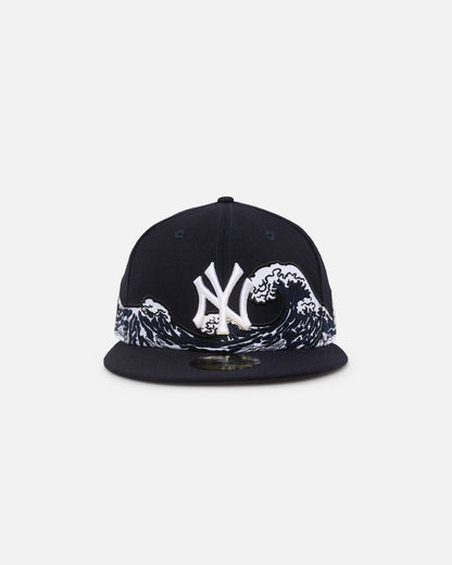 New Era New York Yankees "Wave" 59FIFTY Fitted Navy/White