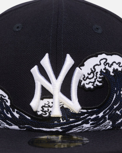 New Era New York Yankees "Wave" 59FIFTY Fitted Navy/White