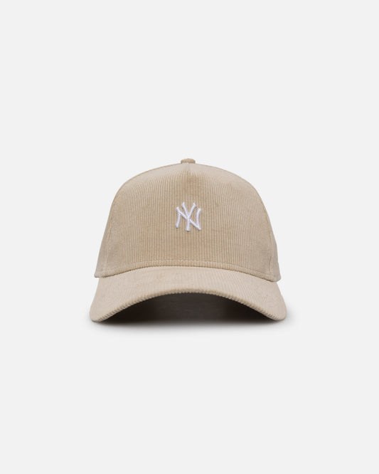 New Era New York Yankees 'Micro Cord Cream' 9FORTY A-Frame Snapback Cream/White