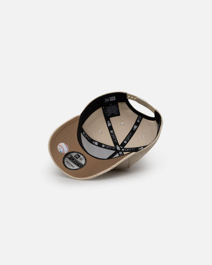 New Era New York Yankees 'Micro Cord Cream' 9FORTY A-Frame Snapback Cream/White