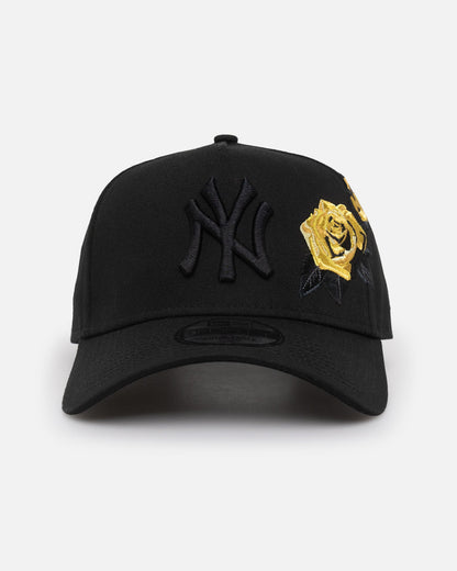 New Era New York Yankees 'Gold Rose Embroidery' 9FORTY A-Frame Snapback Black/Gold