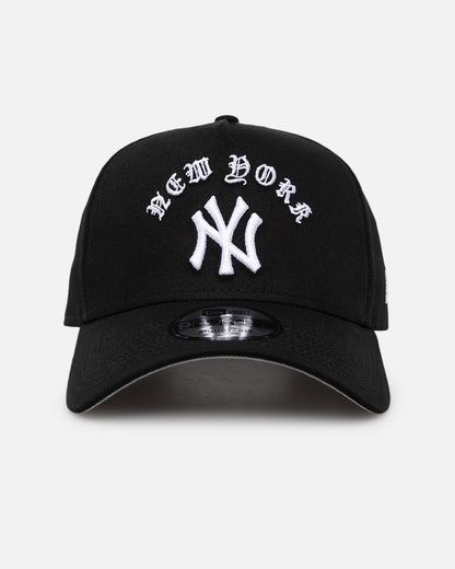 New Era New York Yankees 'Gothic Arch' 9FORTY A-Frame Snapback Black/White