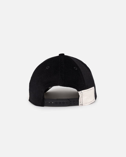 New Era New York Yankees 'Patchwork Corduroy' 9FORTY A-Frame Snapback Black/Cream