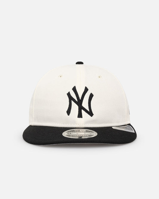 New Era New York Yankees 'Retro Crown Classic' 9FIFTY Retro Crown Strapback Chrome White/Black
