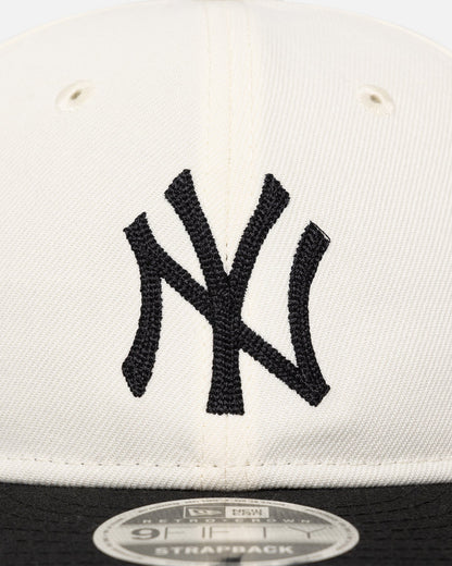 New Era New York Yankees 'Retro Crown Classic' 9FIFTY Retro Crown Strapback Chrome White/Black