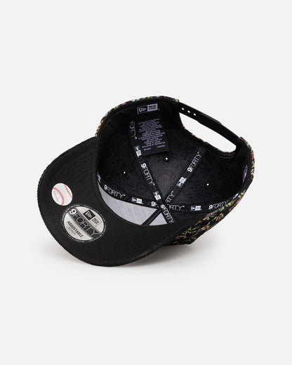 New Era New York Yankees 'Black Corduroy Floral Tapestry' 9FORTY A-Frame Snapback Tapestry/Black