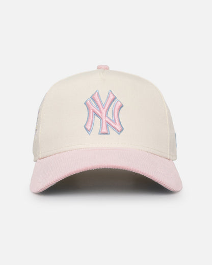 New Era New York Yankees 'Easter Corduroy' 9FORTY A-Frame Snapback White/Pink