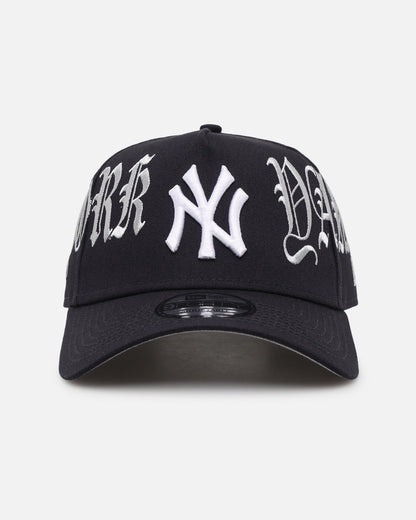 New Era New York Yankees 'Gothic Script' 9FORTY A-Frame Snapback Navy/Grey