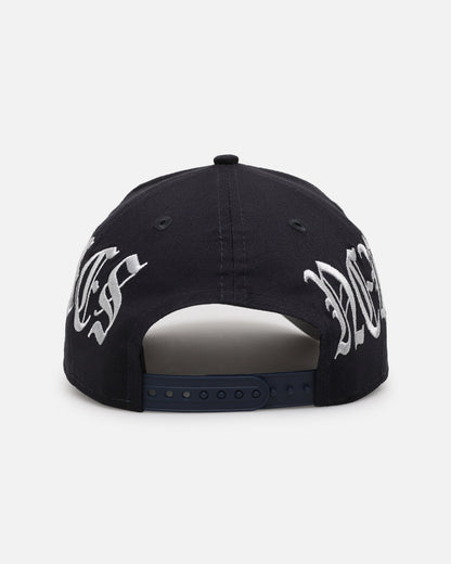 New Era New York Yankees 'Gothic Script' 9FORTY A-Frame Snapback Navy/Grey