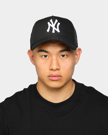 New Era New York Yankees 9FORTY A-Frame Trucker Black