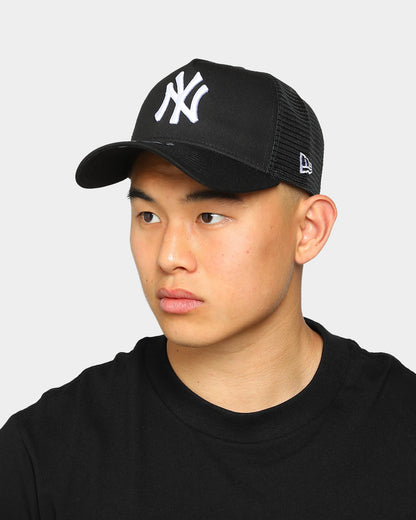 New Era New York Yankees 9FORTY A-Frame Trucker Black